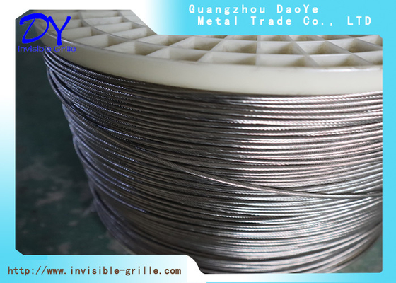 Sistema di griglia invisibile a filo stainless steel