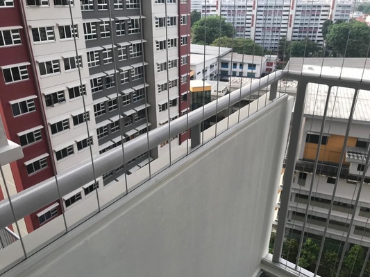Griglia di cavi invisibili da 2,5 mm per Windows. filo di acciaio trasparente.