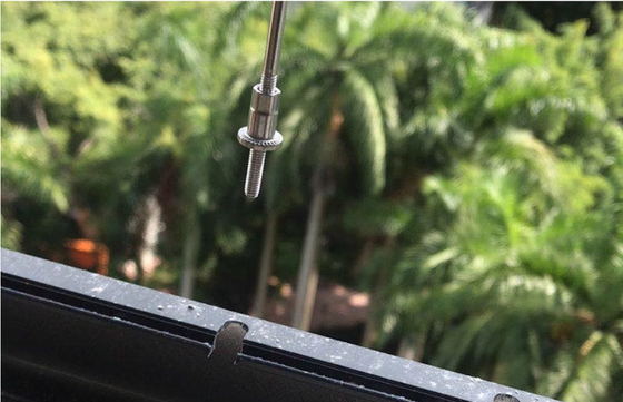 Griglie da balcone a fili di acciaio a 3 mm con capacità di 100 kg