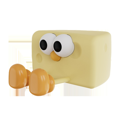 Divertente lampada notturna a LED ricaricabile Carino cartone animato Formaggio Silicone Lampada da tavolo Sensore tattile Animali fai da te Bambini Regalo da letto Bambini