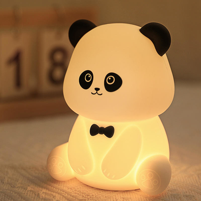 Cute Animal USB Ricaricabile Lampade Bambini Panda Silicone LED Luce Notturna per Bambini Luci Notturne