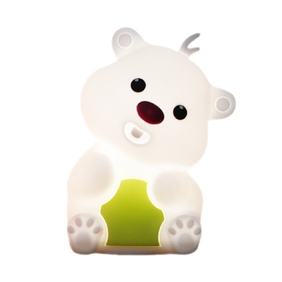 Luce da notte in silicone Pat con atmosfera di sonno Luce creativa giocattolo festivo Luce decorativa Giorno dei bambini Regalo di Natale