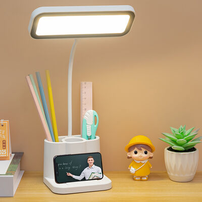 Lampada da tavolo a LED nordica con USB Plug-In Moderno design Libro luce per lo studio notturno a casa speciale lampada da tavolo regalo portapenna per tubi