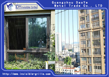 Griglia invisibile del balcone dell'anti ruggine, griglia invisibile della struttura di alluminio per il balcone