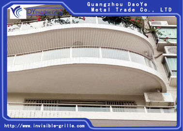 Più forte alluminio del cavo della struttura del fondamento delle anti della ruggine griglie di sicurezza per la griglia invisibile del balcone