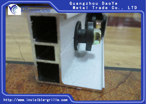 Rotaia di scorrimento di alluminio fissa, Manica di alluminio della pista delle griglie invisibili