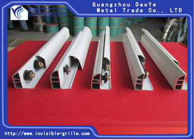Grey Hardy Material Aluminium Rail Track bianco per le griglie invisibili del balcone