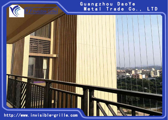 Griglia invisibile dell'anti della ruggine balcone bianco dell'alluminio 1.6mm