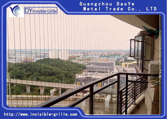 Griglia invisibile di alluminio del balcone di profilo 6m di sicurezza esteriore