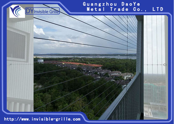 griglie invisibili del balcone di 2.0mm 2.5mm ss 316