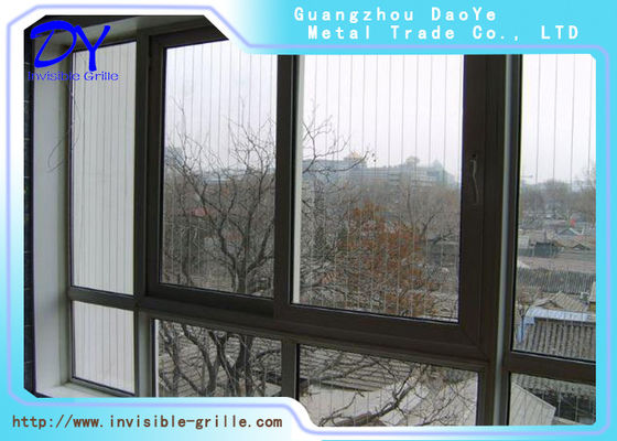 Rivestimento decorativo invisibile apribile del nylon delle griglie di sicurezza